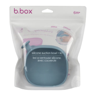 B.Box Silicone Bowl + Lid 350ml | Kids Suction Bowl 10
