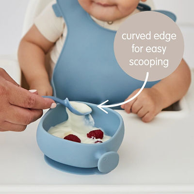 B.Box Silicone Bowl + Lid 350ml | Kids Suction Bowl 7
