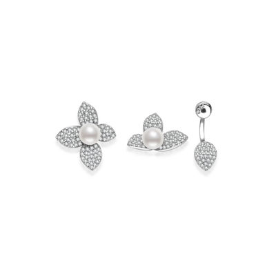 Pearly Lustre Top Grade Freshwater Pearl Earrings WE00857 | BLOOM 1