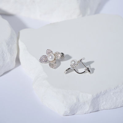 Pearly Lustre Top Grade Freshwater Pearl Earrings WE00857 | BLOOM 6