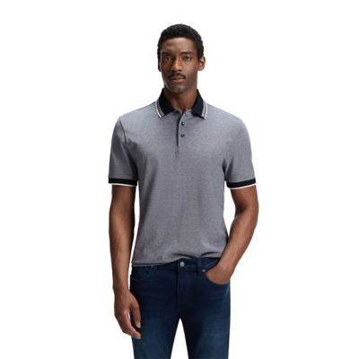 BOSS Logo-Detail Polo Shirt In Cotton Piqué 4