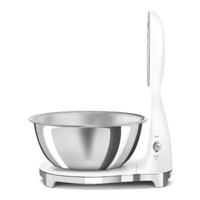 SMEG KSF01WHWW Analogue Digital Kitchen Scale in White 5