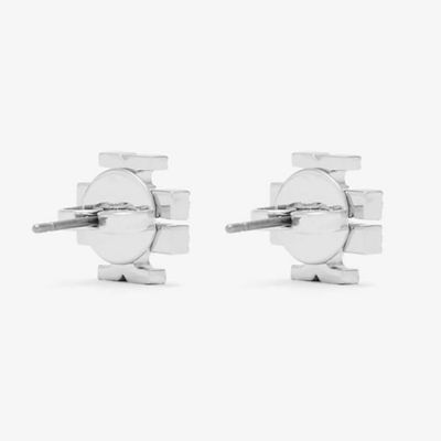 TORY BURCH Kira Pave Crystal T Logo Stud Earring Silver 158535 3