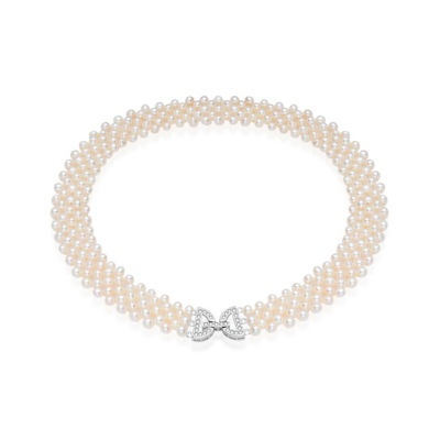 Pearly Lustre Elegant Freshwater Pearl Necklace WN00735 1