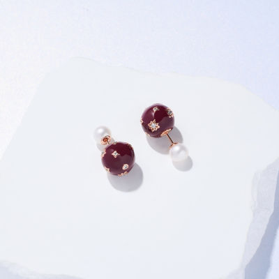 Pearly Lustre Top Grade Freshwater Pearl Earrings WE00860 6