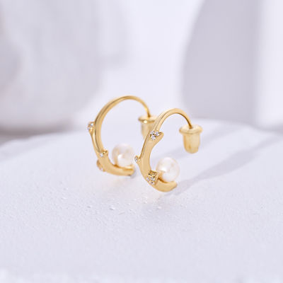 Pearly Lustre Top Grade Freshwater Pearl Earring WE00883 |ROSE 6