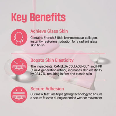 Round Lab [Bundle of 2] Camellia Deep Collagen Firming Gel Mask - 4 Sheets 5