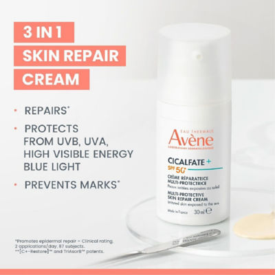 AVENE Cicalfate+ Multi-Protective Skin Repair Cream SPF50+ 30ml 3