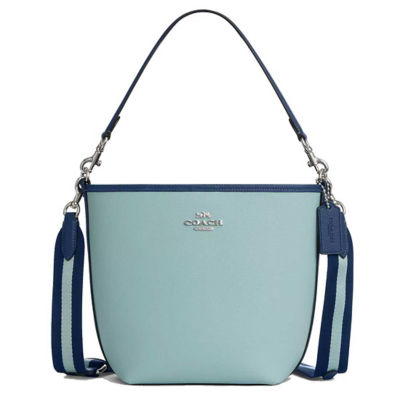 Buy COACH City Bucket Bag In Colorblock Light Blue/Deep Blue CBA54