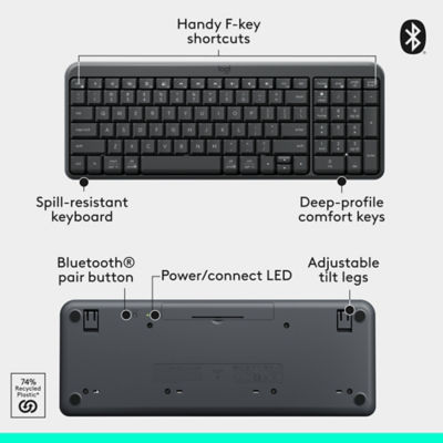 Logitech MK250 Compact Bluetooth® Wireless Combo 8
