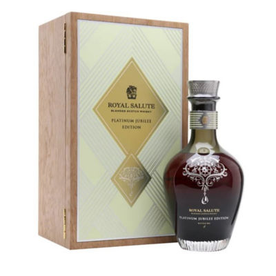 Royal Salute Platinum Jubilee Richmond Brooch (Yellow) 50.8% 700ml