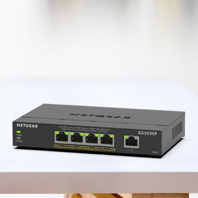 NETGEAR GS305EP 5-Port PoE+ Gigabit Managed Desktop Switch (63W) 3