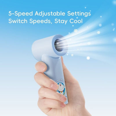 Rock Space Rock Doraemon Mini Handheld High-Speed Air Duct Turbo Fan with Digital Display 3