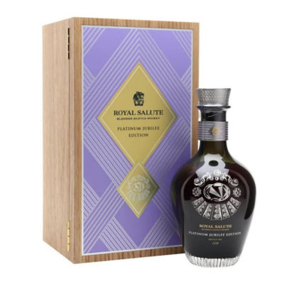 Royal Salute Platinum Jubilee Kent Amethyst Brooch (Purple) 50.8% 700ml