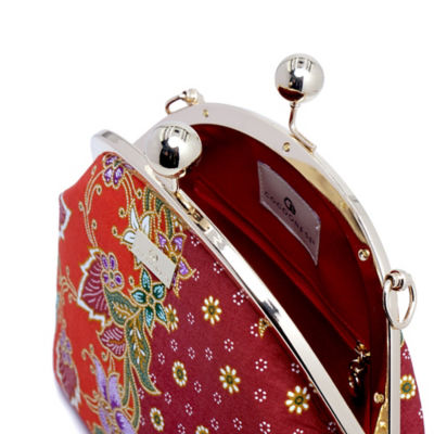 COCOONESE Acrylic Chain Handle Clasp Sling Bag - Epiphyllum (RED) 8