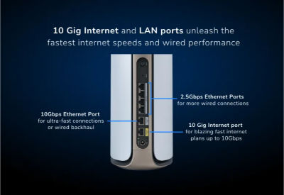 NETGEAR Orbi 970 (RBE973S) WiFi 7 Mesh System: 3-Pack 3