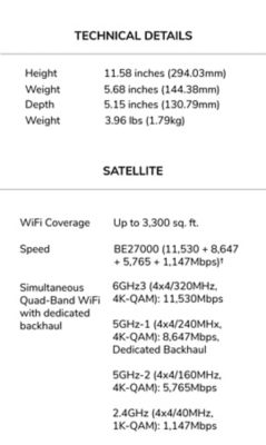 NETGEAR Orbi 970 (RBE970) WiFi 7 Mesh Add-on Satellite 6