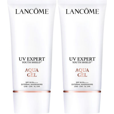 LANCOME UV EXPERT YOUTH SHIELD 2個セット LANCOME UV EXPERT YOUTH-SHIELD™ AQUA GEL DUO SPF50 PA++++ 50ml*2