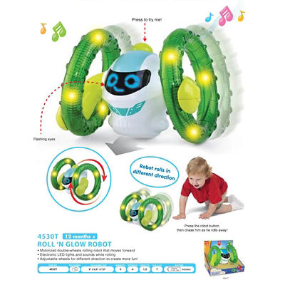  Hap-P-Kid Hap-P-Kid Little Learner Roll N Glow Robot 5