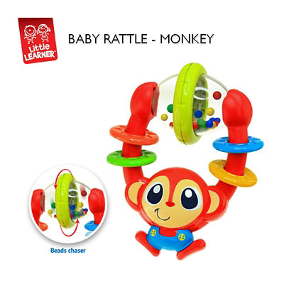  Hap-P-Kid Hap-P-Kid Little Learner Baby Shake Rattle - Monkey 3