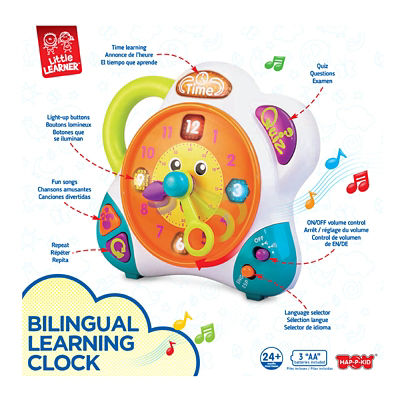 Hap-P-Kid Hap-P-Kid Little Learner Bilingual Learning Clock - English/Spanish 4