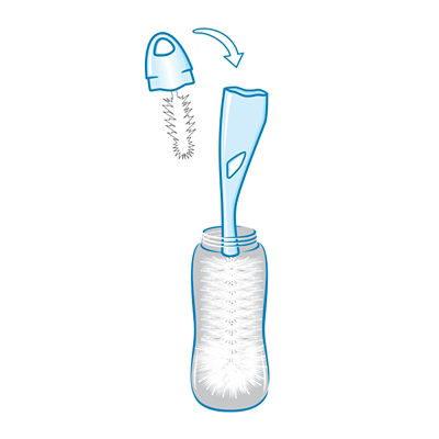 NUK 2 in 1 Bottle and Teat Brush 4