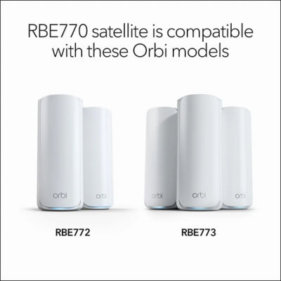 NETGEAR Orbi 770 (RBE770) WiFi 7 Mesh Add-on Satellite 6
