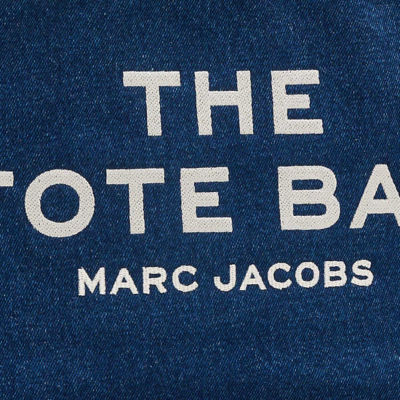 MARC JACOBS The Denim Chain Medium Tote Bag Dark Wash 2F4HTT018H05 6