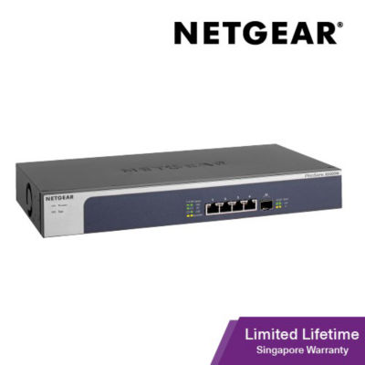 NETGEAR XS505M 5-Port 10GbE/Multi-Gigabit Unmanaged Switch with SFP+ 3
