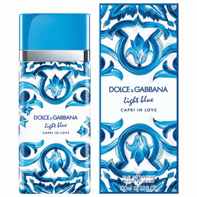 DOLCE&GABBANA フローラル カシュクールドレス ウエストシェイプ Buy Dolce & Gabbana Light Blue Capri In Love Eau de Parfum 100ml