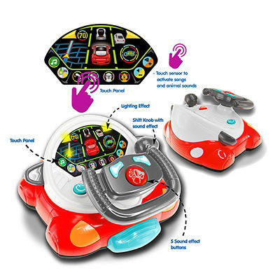  Hap-P-Kid Hap-P-Kid Little Learner Touch Panel Steering Wheel | Touch N Learn Driver 5