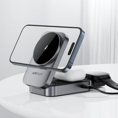 Acefast E22 3‑in‑1 Fast Wireless Charger Desktop Holder 4