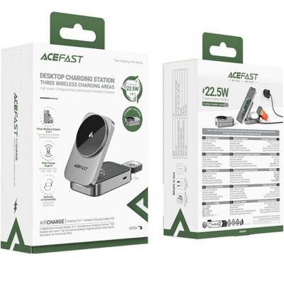 Acefast E22 3‑in‑1 Fast Wireless Charger Desktop Holder 6