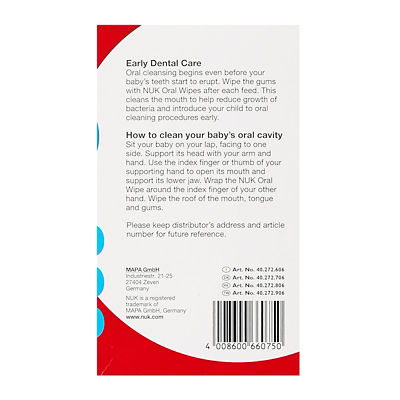 NUK [Bundle of 10] NUK Oral Wipes 4