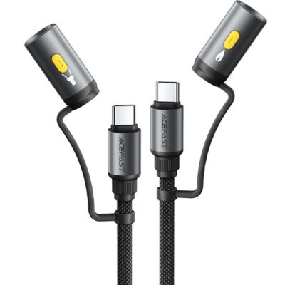 Acefast [BUY 1 FREE 1] Acefast J4 60W USB-C Charging & Data Cable – LED Flashlight & Lighter Adapter 2