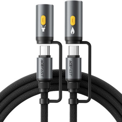 Acefast [BUY 1 FREE 1] Acefast J4 60W USB-C Charging & Data Cable – LED Flashlight & Lighter Adapter 4