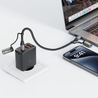 Acefast [BUY 1 FREE 1] Acefast J4 60W USB-C Charging & Data Cable – LED Flashlight & Lighter Adapter 6