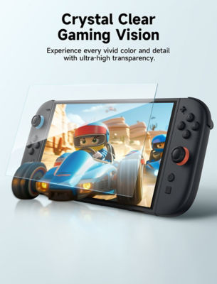 JSAUX Nintendo Switch 2 HD Tempered Glass Screen Protector [2-Pack] 3