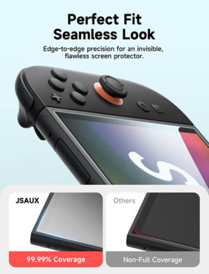 JSAUX Nintendo Switch 2 HD Tempered Glass Screen Protector [2-Pack] 8