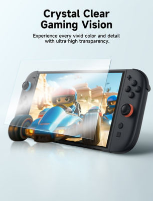 JSAUX Nintendo Switch 2 Anti-Glare Tempered Glass Screen Protector [2 Pack] 4