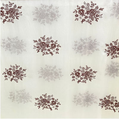 Kashkha Pure Silk with Brown Floral Embroidery 3