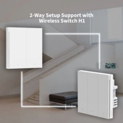 Aqara [Bundle of 5] AQARA H1 Smart Wall Switch 3.0 NO Neutral (Grey) - Single Rocker 3