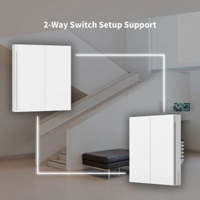 Aqara [Bundle of 5] AQARA D1 Smart Wall Switch NO Neutral - Triple Rocker 9