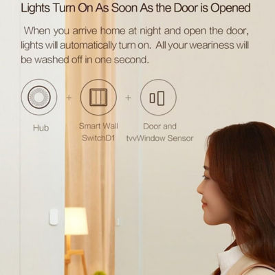 Aqara [Bundle of 5] AQARA D1 Smart Wall Switch With Neutral - Single Rocker 4