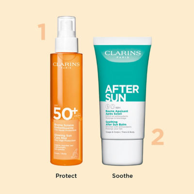 CLARINS Glowing Sun Care Mist Very High Protection SPF 50+ Body 4
