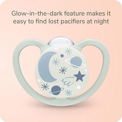 NUK Space Night Silicone Soother Pacifier 1pc/box (6-18M) 10