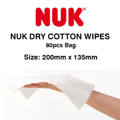 NUK [Bundle of 6] NUK Dry Cotton Wipes 80pcs 3