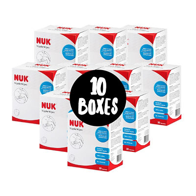NUK [Bundle of 10] NUK Nipple Wipes 30 Sachet/Box 3
