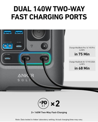 Anker SOLIX C300 DC Portable Power Station - 288Wh | 300W 4