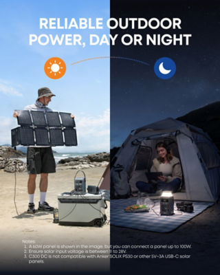 Anker SOLIX C300 DC Portable Power Station - 288Wh | 300W 7